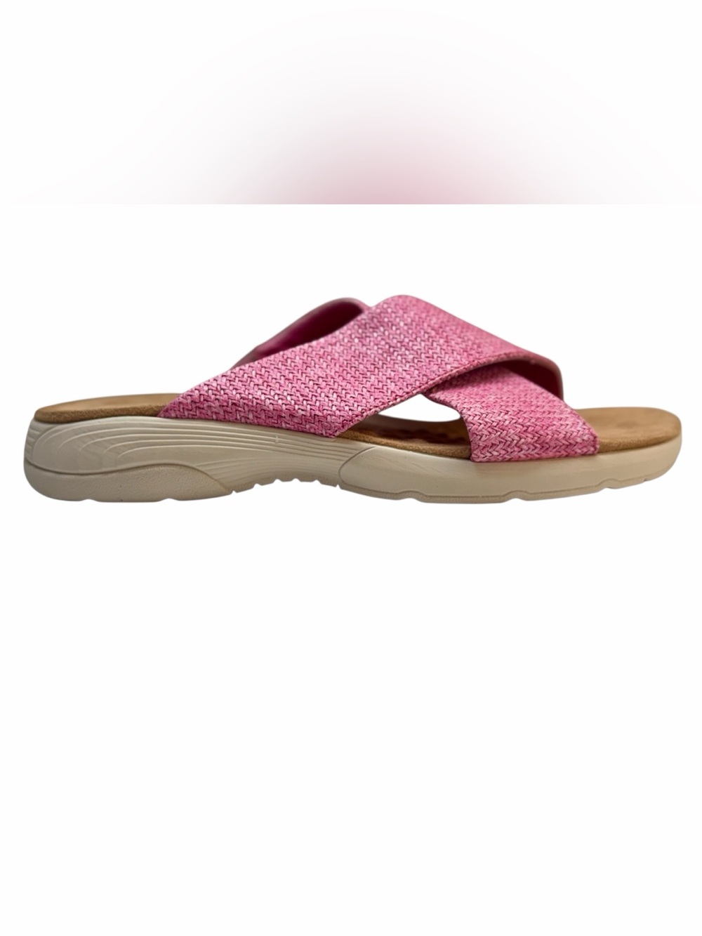 Easy Spirit Taite 2 Pink Woven Comfort Slide Sandals 7.5N _ NWOT - Picture 5 of 8